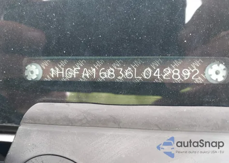 2006 Honda Civic из США, поврежденный, VIN 1HGFA168961042892